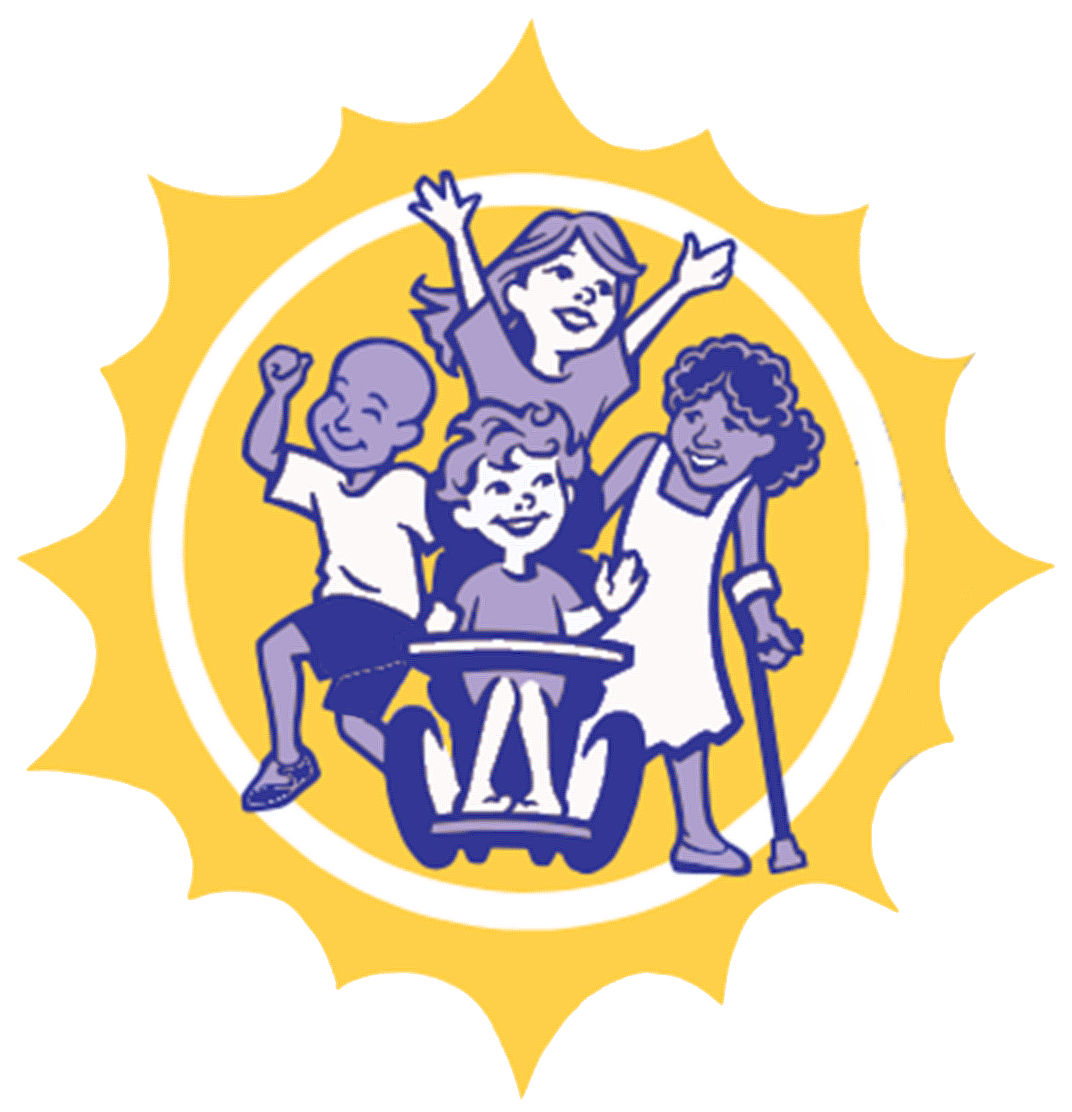 small Bennett's Village logo, children playing